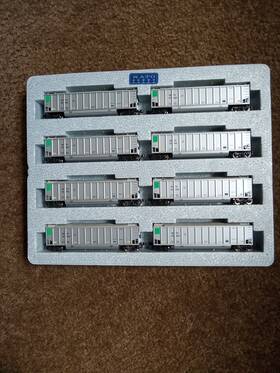 106-4653 Kato N Scale Sbtx Leasing Bethgon Protein Gondola 8-car Set #2