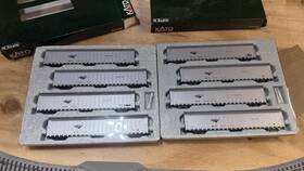 106-5501 Kato N Scale Amtrak Auto Train Autorack Freight Car Set Silver Plastic 1 160