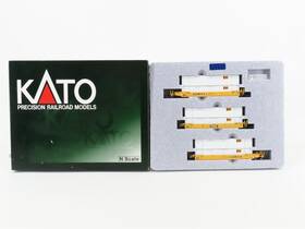 106-6114 Kato N Ttx Trailer Train Gunderson Maxi-iv Double Stack Car 3-unit Set