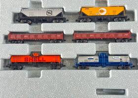106-6275 Kato 1066275 N Scale Mixed 6-car Add-on Freight Set Used Very Well Cared For