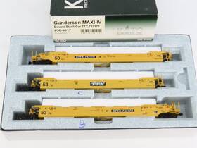 30-9017 Kato Ho Scale Dttx Gunderson Maxi-iv Double Stack 3-piece Car #732170
