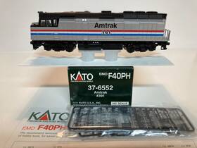 37-6553 Kato Amtrak F40ph Diesel Locomotive Rd# 391 Dc/dcc Ho Brand New