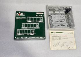 38-0107 Kato Erie Lackawanna A.c.f. 70 Ton Covered Hopper/ #38-0107 / 3 Car Kit 38-0107 Kato Erie Lackawanna A.c.f. 70 Ton Covered Hopper/ #38-0107 / 3 Car Kit