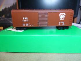 75303 Keystone Bowser Ho Rtr Pennsylvania Prr X31 Round Roof Single Dor Box Car Plain