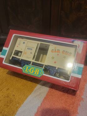 0004036 Lgb G Scale 4036 Circus Animal Wagon With Plastic Wheels
