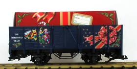 Lgb 011525422105 42210 Christmas Blue Gondla With Red Present Very Rare