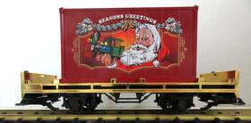 Lgb 011525440307 44030 Christmas Contaner Flat Car