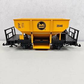 4041 Lgb 3546 G Scale Ore / Gravel Ballast Wagon Train Car Yellow No. - No Box