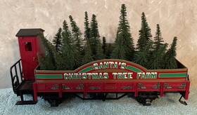 41120 Lgb 1996 Santa S Christmas Tree Farm Gondola Please Read Description