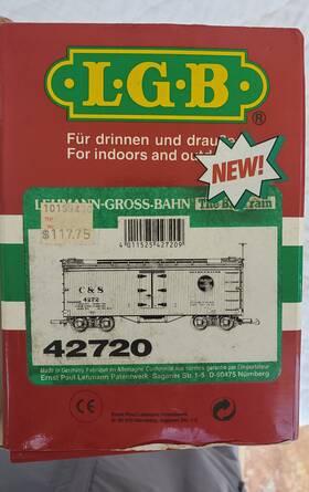 42720 Lgb C&s Colorado And Southern Reefer Yellow With Factory Weathered Roof G Ob