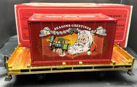 44030 Lgb Santa Seasons Greeting Gold Car G Scale In Box Excellent Condition