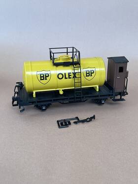 45120 Lgb G Scale Bp Olex Tank Wagon Black/yellow With Original Box - Opened