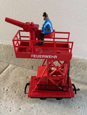 70940 Lgb G Scale Train Fire Brigade Tower Car From Set Made In Germany