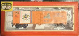 08577 Life-like Ho New York Reefer Car Orange/white/blue Model Railroad