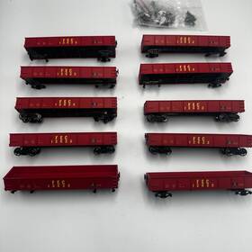 Life Like 12622 Lot Of 10 Ho Scale Fec Gondola Cars Read Description