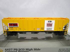 Ps2cd Life-like 21371 Proto Ho Scale Tldx E&d High Side Covered Grain Hopper Car #7669 Ln Ob