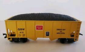21907 Life-like Green Bay And Western - 2 Hopper With Load # 412
