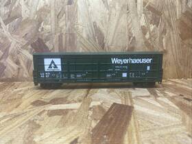 4687 Life-like 8493 Ho Weyerhaeuser 55ft Thrall Door Car Lunx New