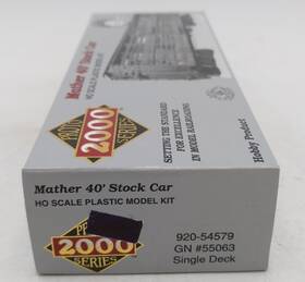 920-54579 Life Like Ho Scale Mather Great Northern 40ft Stock Car # 55063 Kit