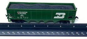 Bn-74513 Life-like Burlington Northern Railroad Green Coal Car Ho Gauge #74513 - Vg