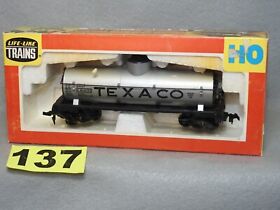 08522 Life Like Ho Scale #08522 Texaco Single Dome Tank Car New Ready To Run