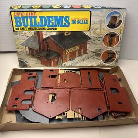 S-388 Life-like S388 Vintage Buildems Ho Scale Model Die Craft Mfg Building Unbuilt
