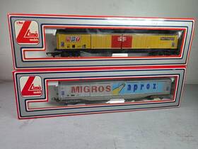 303206 Lima 303204 Set Of Two Freight Cars Nib