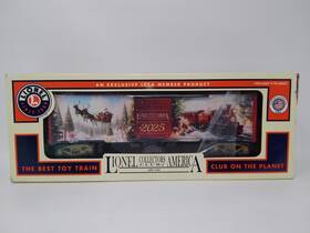 2501620 Lionel 023922079091 Lcca 2025 Christmas Boxcar O Scale Train Car Exclusive Member