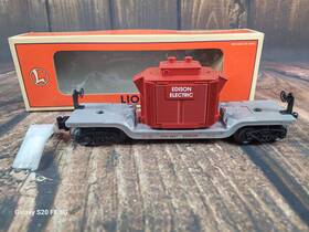 6-19424 Lionel 023922194244 #6-19424 O Gauge Edison Electric Depressed Center Flatcar Transformer