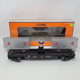 6-26366 Lionel 023922263667 O Scale Rea Flat Car W Railway Express Train Trailers 26366 2004