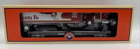 6-52523 Lionel 023922525239 Lots 2008 Santa Fe Warbonnet Flatcar With Trailer And Tractor Cab New