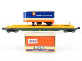 6-58251 Lionel 023922582515 O Gauge 3-rail Lcca 2015 Mec Flat Car #72025 With Piggyback Trailer