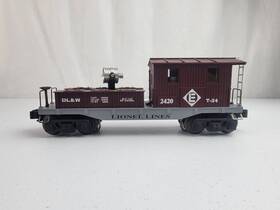 6-19737 Lionel 071721 Vintage 2420 Dl&w Lackawanna Searchlight O Gauge Work Caboose New