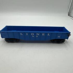 11117 Lionel 2008 O Gauge Blue Gondola #6112 - Ex