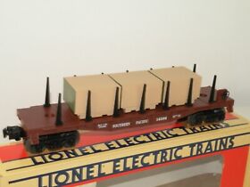 16386 Lionel Sp Southern Pacific Brown Flatcar With Wood Load C10 1994