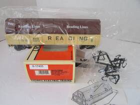 17405 Lionel Reading Gondola With Coil Covers Boxed New B7