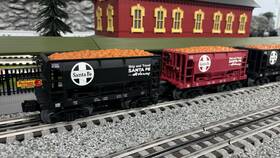 1901380 Lionel O Gauge Metca Santa Fe Ore Cars 6 Pack - Custom Ln/box