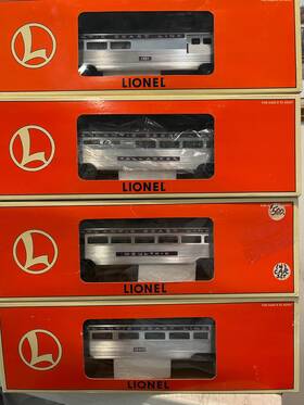 6-19155 Lionel 19155 Through 58 Atlantic Coast Line 4 Car Passenger Set Ln/box