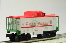 2323100-c Lionel 1923150-c Winter Wonderland Extended Vision Caboose O Gauge 1923150