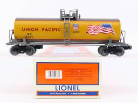 1928680 Lionel O Gauge 3-rail Up Union Pacific Flag Uni-body Tank Car #8665