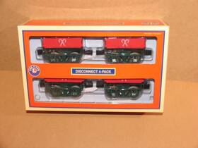 2026020 Lionel Disconnect Car 4-pack Christmas Side Dump Set Holiday Train