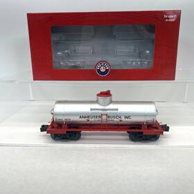 2026260 Lionel Anheuser Busch Budweiser Beer 8k Gallon Tank Car Used O Gauge