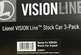 2026820 Lionel Vision Santa Fe Stock Car 3-pack With Freightsounds O-scale Legacy