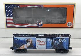 2038210 Lionel Wwii Wings Of Angels Ashten Goodenough Navy Boxcar O Gauge New