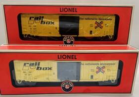 2043044 Lionel O Gauge Railbox Acf 50ft Modern Freight Boxcar Set #10524 And 10582 Nib