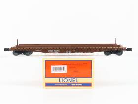 2226320 Lionel O Gauge 3-rail Up Union Pacific 50ft Flat Car #53026 With Fire Truck