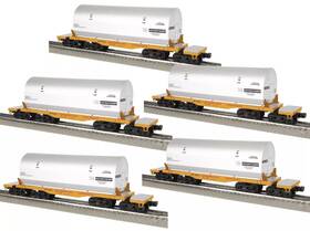 2226440 Lionel Union Pacific Rocket Booster Flatcar 5-pack Without Ut Nib