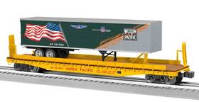 2326060 Lionel 2326040 Union Pacific Heritage Western Tofc Flatcar O Gauge New
