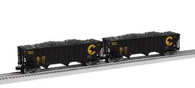 2326080 Lionel Trains Chessie B&o 100t Hopper 2 Pack O Gauge Nib