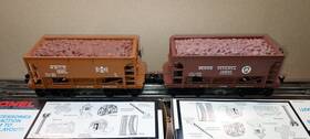 2393319307 Lionel New Oar Cars Good Boxs Operating Knuckles B &le Pennsy 1987